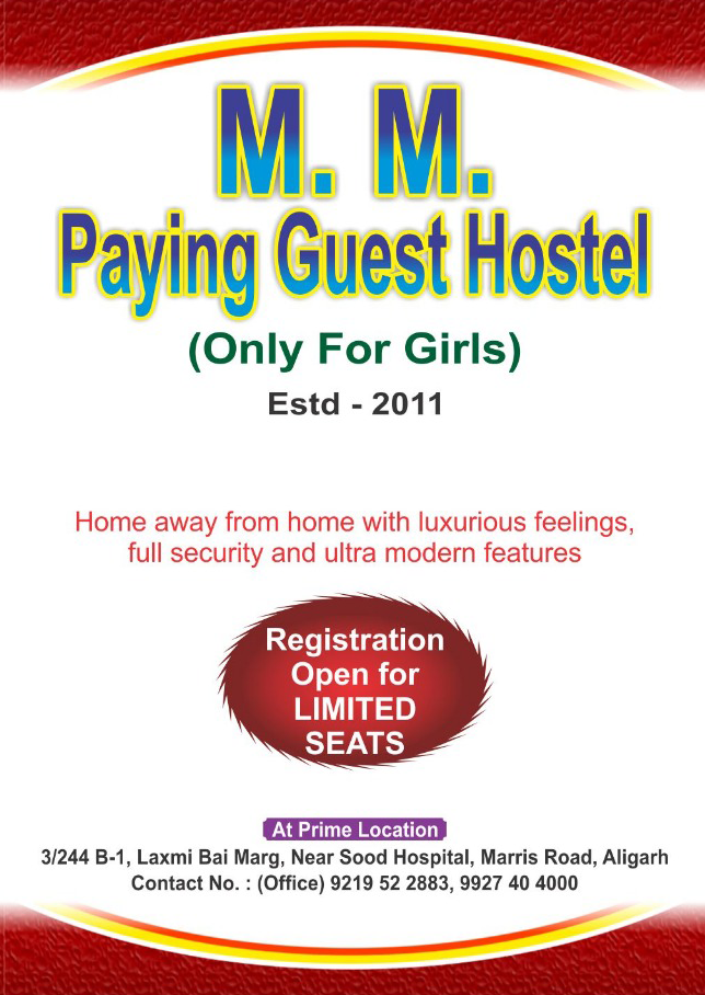 MM Girls Paying Guest Hostel in Aligarh